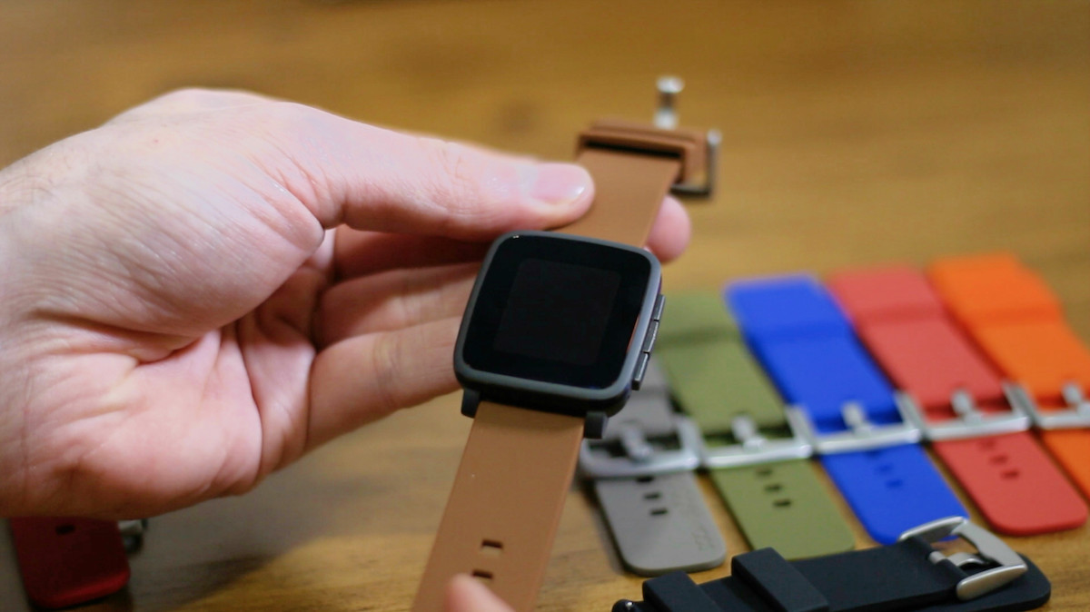 Pebble Time Gadgetwraps Silicone Band